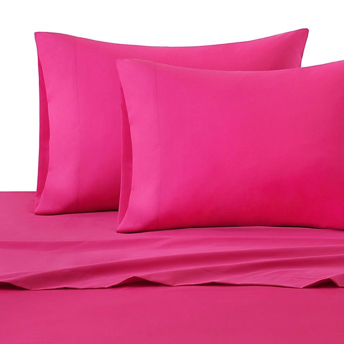 slide 1 of 2, Intelligent Design Microfiber Twin XL Sheet Set - Pink, 1 ct