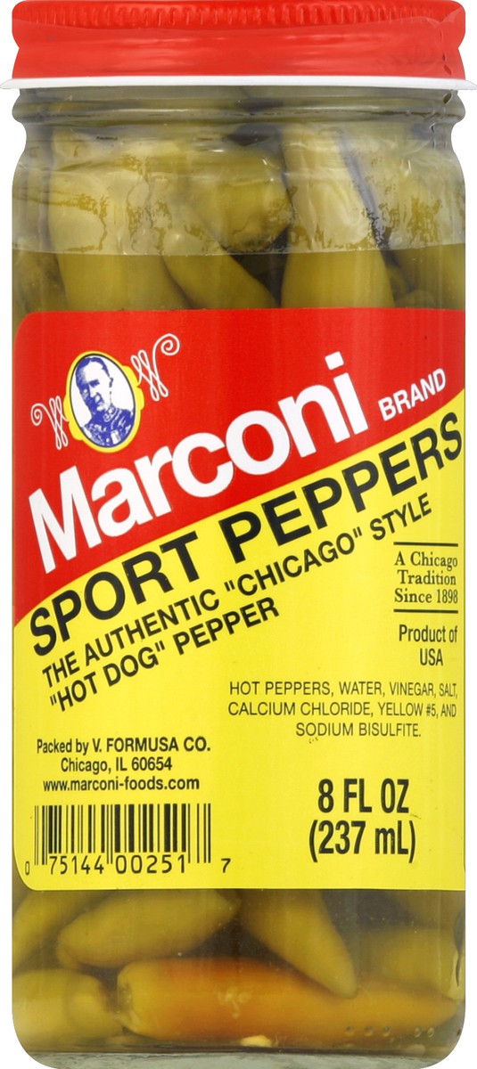 slide 1 of 2, Marconi Sport Peppers 8 oz, 8 oz