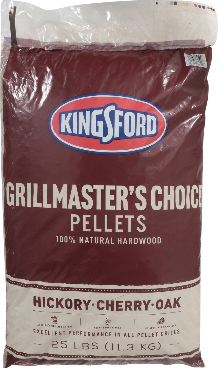 slide 6 of 11, Kingsford Natural Hardwood Blend Pellets Grillmasters Choice Hickory Cherry and Oak, 25 lb