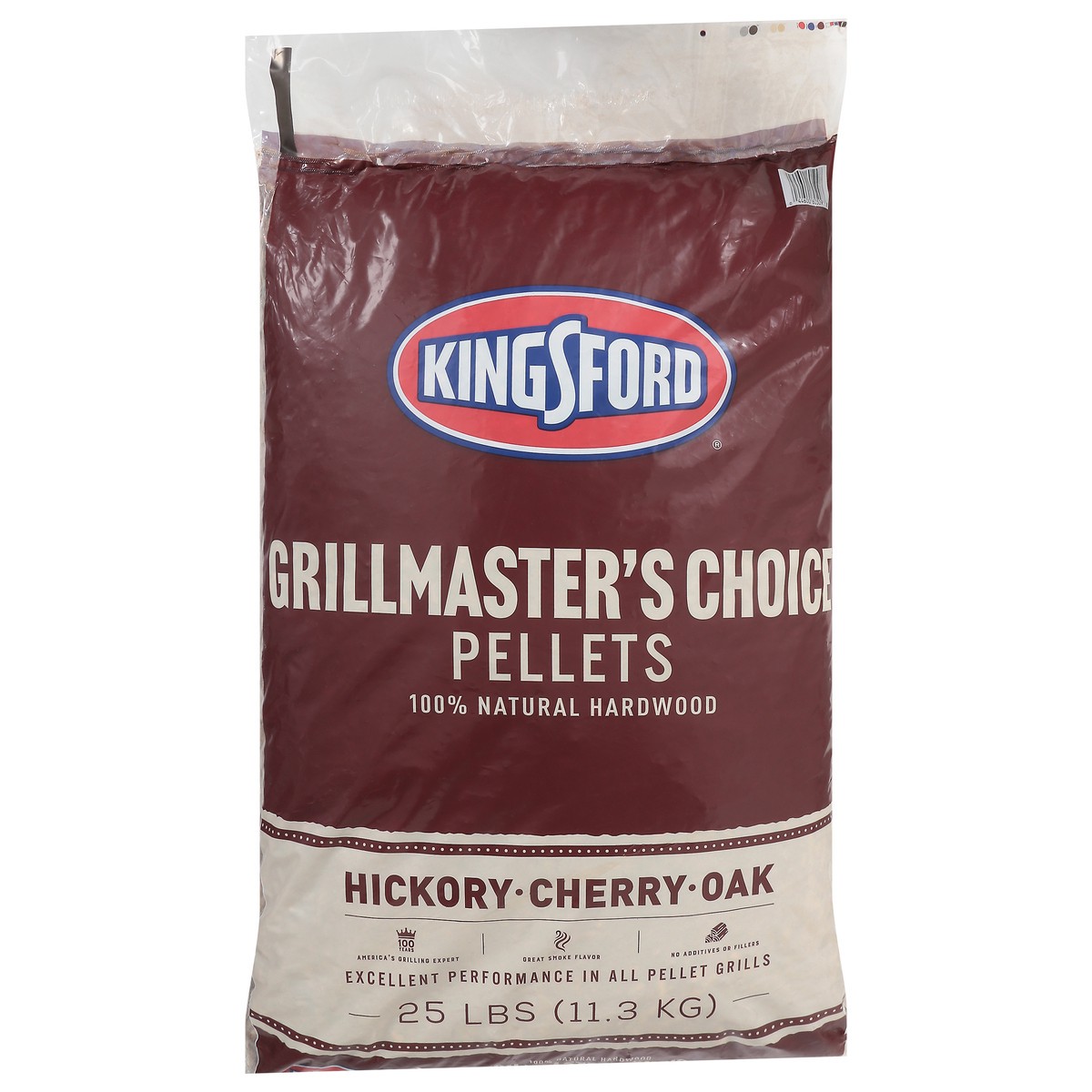 slide 3 of 11, Kingsford Natural Hardwood Blend Pellets Grillmasters Choice Hickory Cherry and Oak, 25 lb