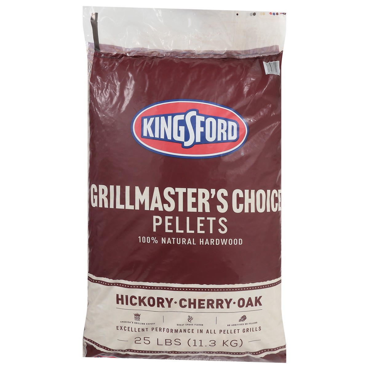 slide 9 of 11, Kingsford Natural Hardwood Blend Pellets Grillmasters Choice Hickory Cherry and Oak, 25 lb