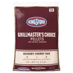 Kingsford Natural Hardwood Blend Pellets Grillmasters Choice Hickory Cherry and Oak