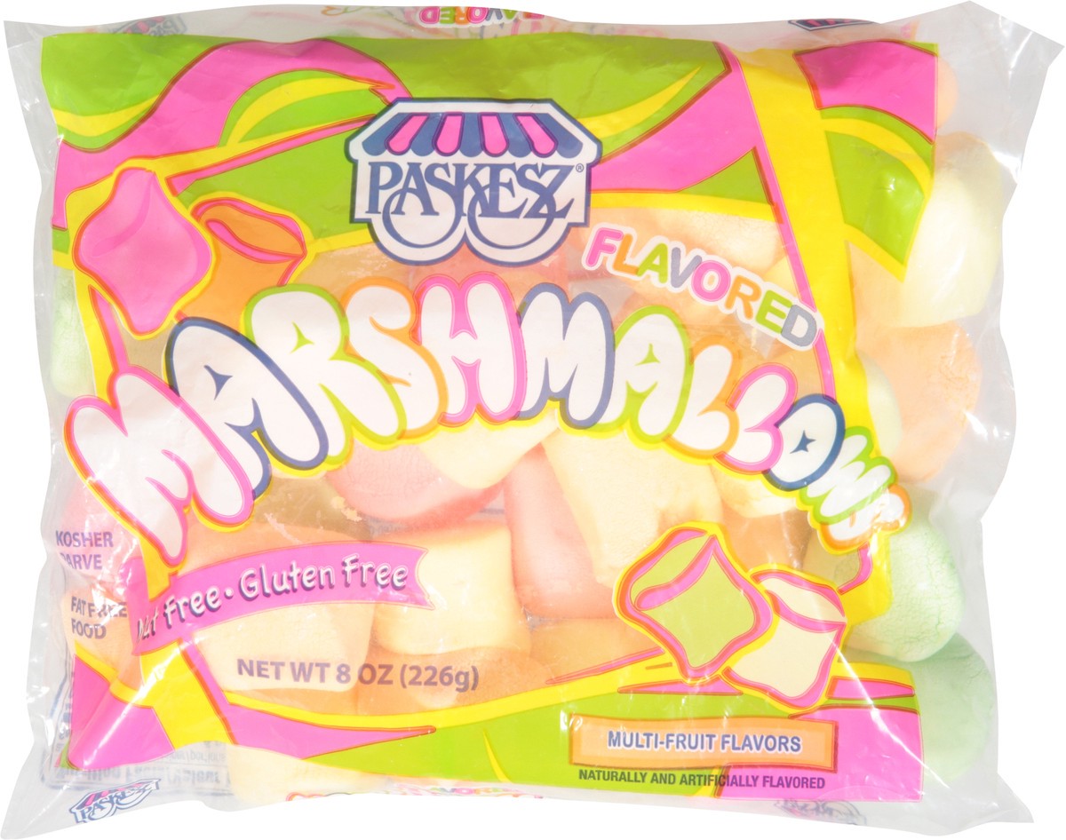 slide 9 of 12, Paskesz Multi-Fruit Flavors Marshmallows 8 oz, 8 oz