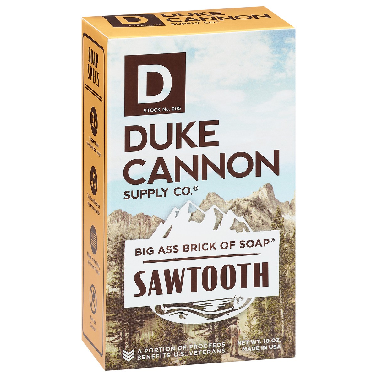 slide 2 of 10, Duke Cannon Brick of Soap - Sawtooth, 10 oz