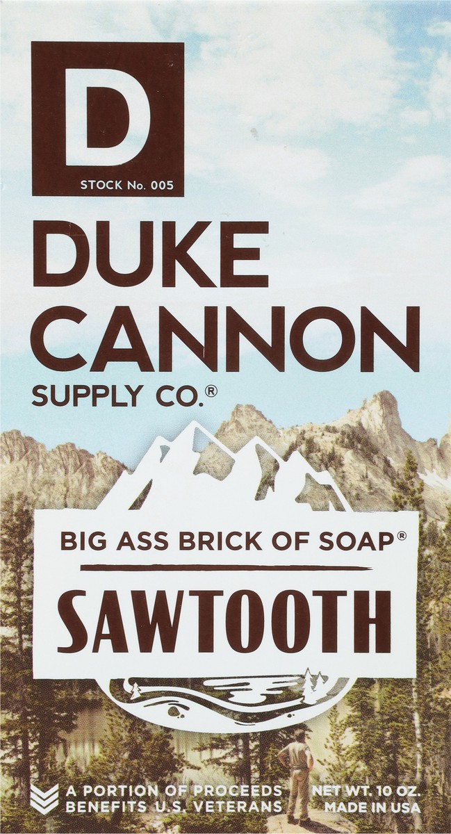 slide 7 of 10, Duke Cannon Brick of Soap - Sawtooth, 10 oz