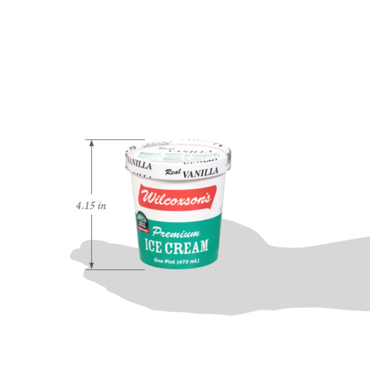 slide 11 of 14, Wilcoxson's Premium Real Vanilla Ice Cream 1 pt, 1 pint