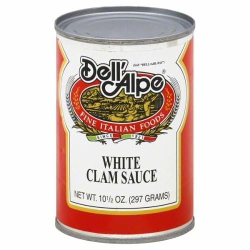 slide 1 of 1, Dell'Alpe Dellalpe White Clam Sauce, 10.5 oz