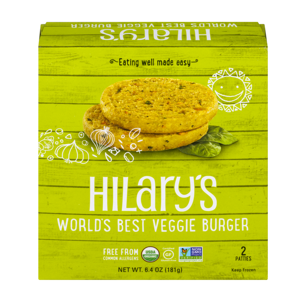 Hilary's Veggie Burger 2 ct; 6.4 oz Shipt
