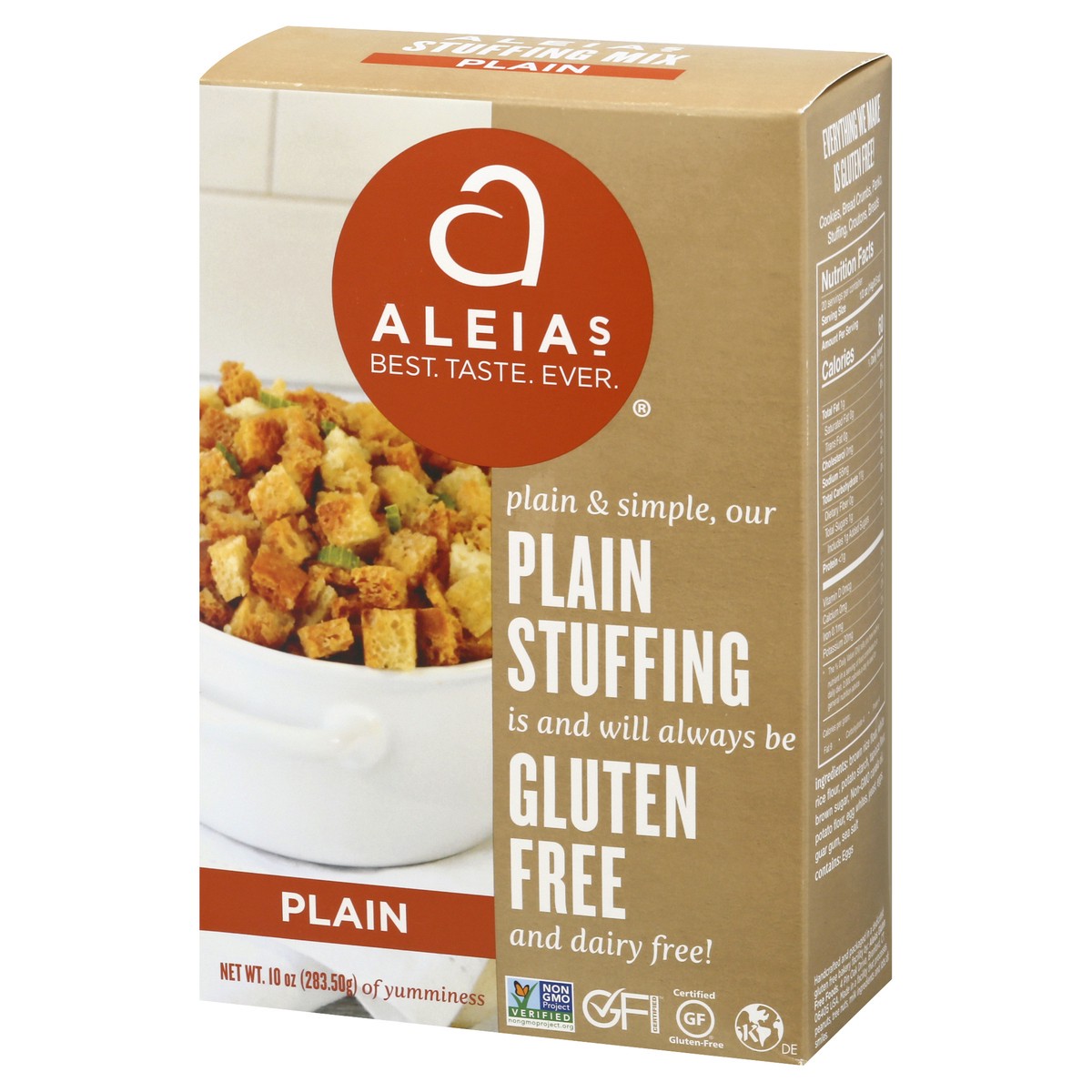 slide 3 of 10, Aleia's Plain Stuffing Mix, 10 oz