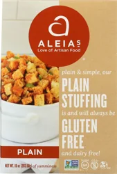 Aleia's Gluten Free Plain Stuffing 10 oz