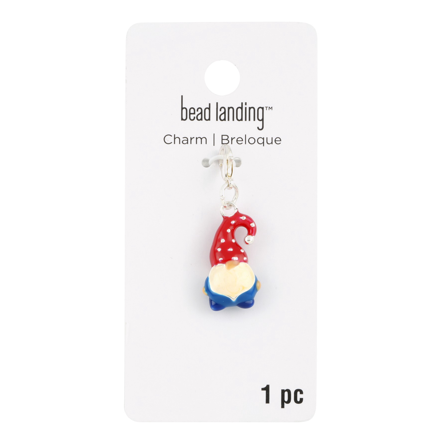 slide 3 of 3, Gnome Charm By Bead Landing, 13 mm charm size