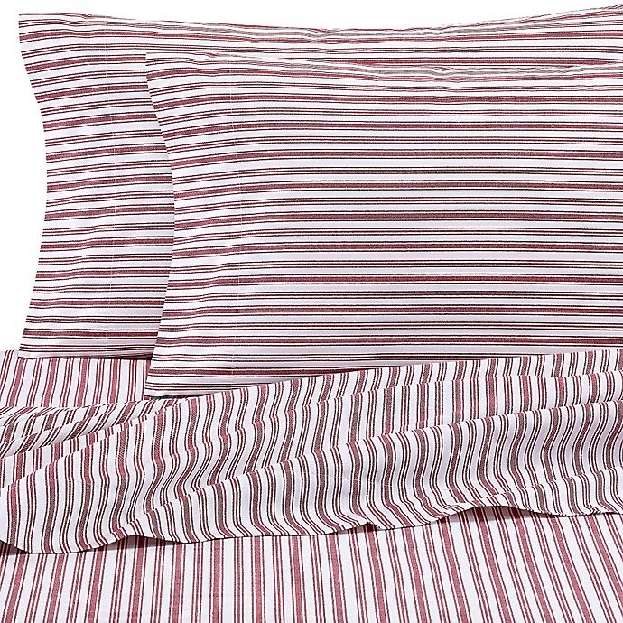 slide 1 of 1, Nautica Coleridge Twin Sheet Set - Red, 1 ct