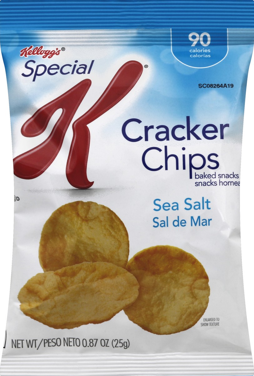 slide 5 of 6, Kellogg's Special K Sea Salt Cracker Chips, 0.87 oz
