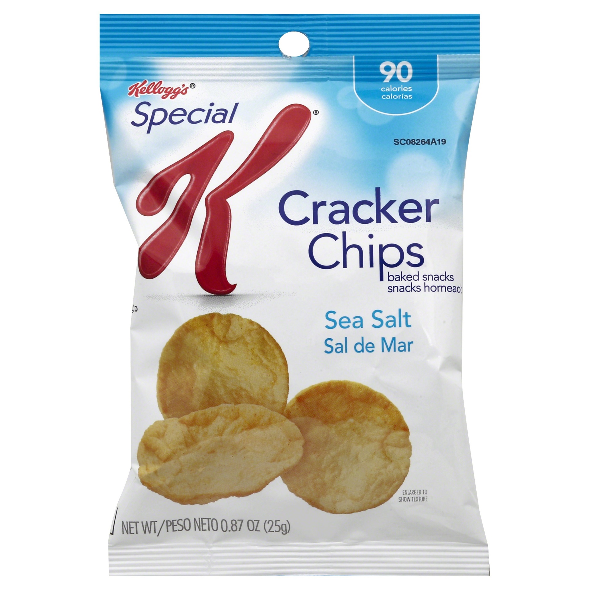 slide 1 of 6, Kellogg's Special K Sea Salt Cracker Chips, 0.87 oz