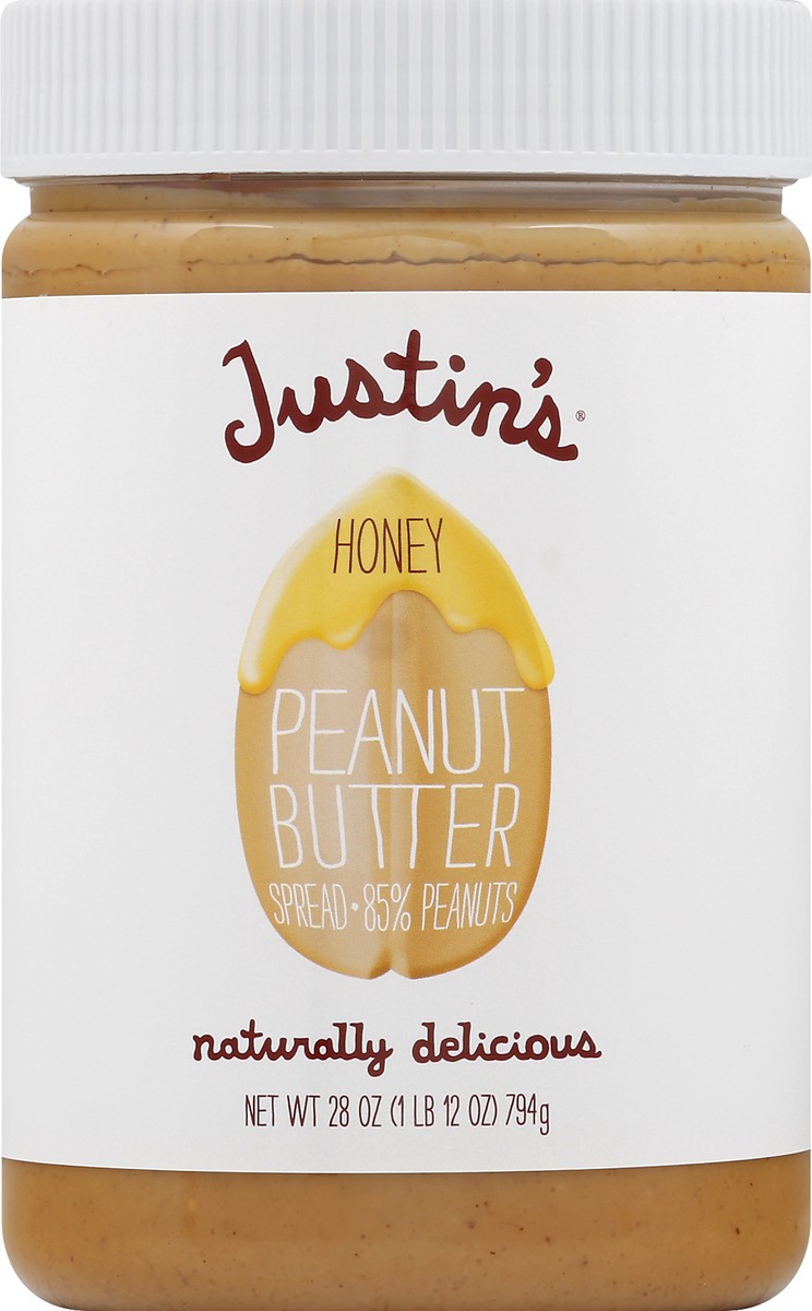 slide 4 of 7, Justin's Honey Peanut Butter Spread 28 oz, 28 oz