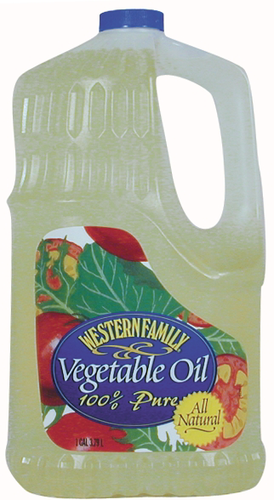 slide 1 of 1, Western Family 100% Pure Vegetable Oil, 1 gal