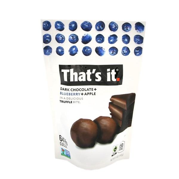 slide 1 of 1, That's it. Dark Chocolate Blueberry Apple Truffle Bite, 5 oz