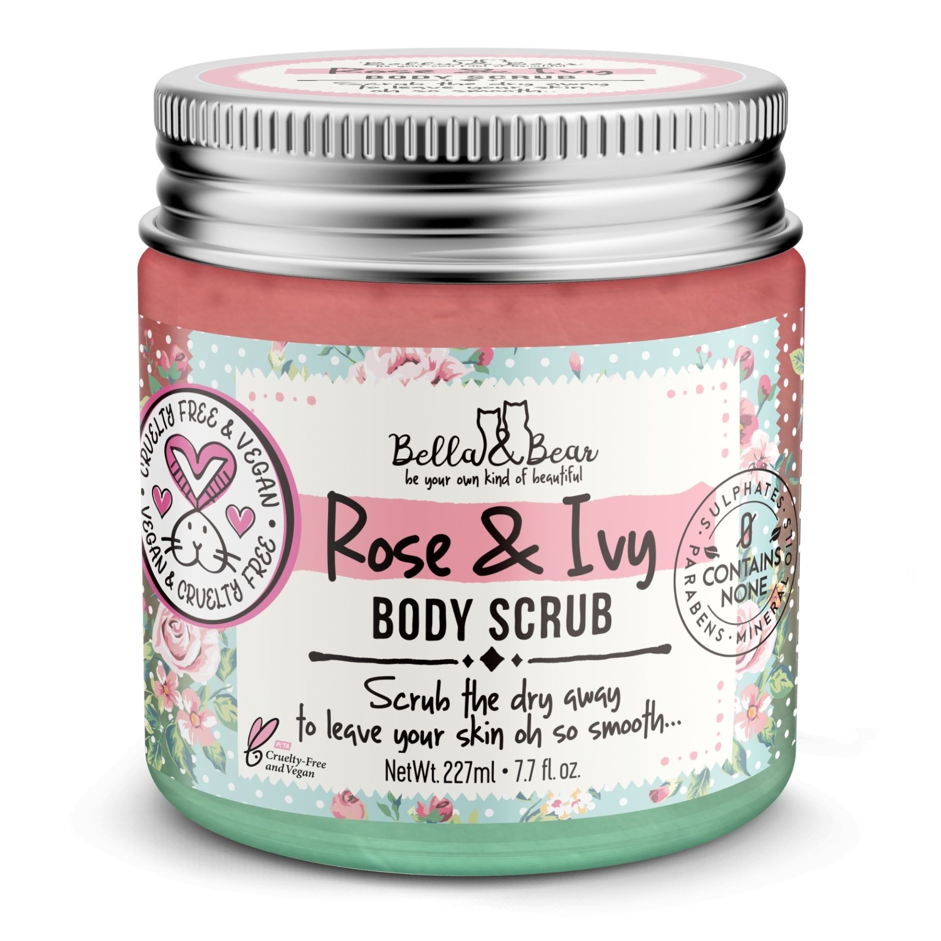 slide 1 of 3, Bella & Bear B&B Body Scrub Ros/Ivy 7Z, 7 oz