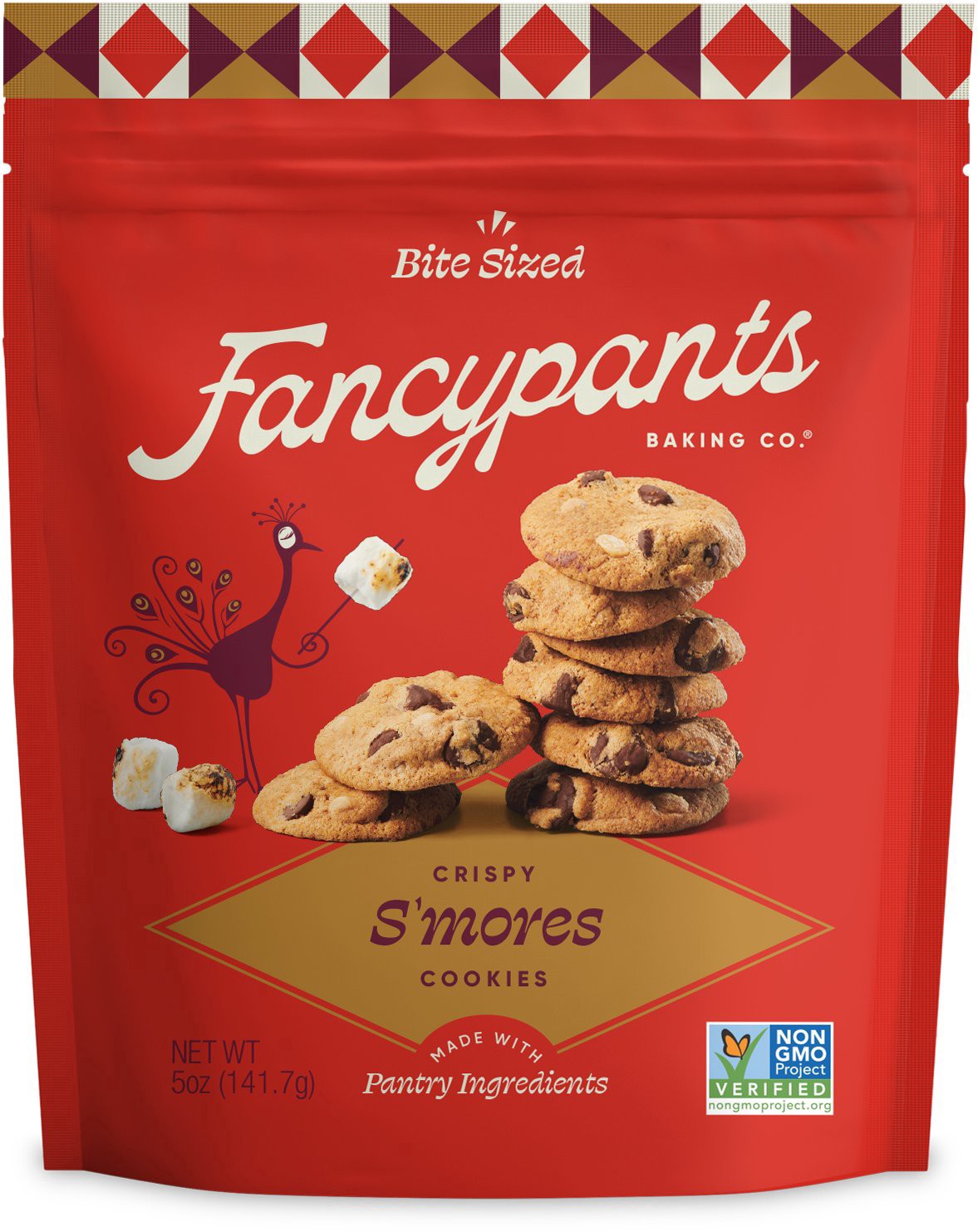 slide 1 of 1, Fancypants Baking Co. Crispy S'mores Bite Sized Cookies 5 oz, 5 oz