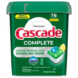 Cascade ActionPacs Dishwasher Detergent, Lemon