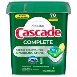 Cascade ActionPacs Dishwasher Detergent, Lemon