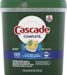 Cascade ActionPacs Dishwasher Detergent, Lemon