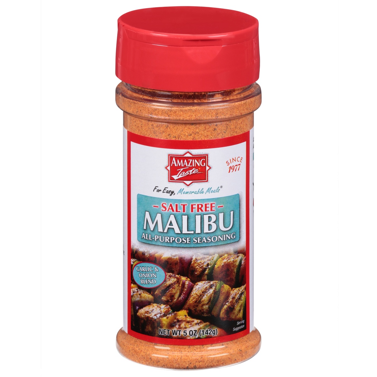 slide 1 of 1, Amazing Taste Salt Free Malibu Garlic Onion Blend Seasoning, 5 oz