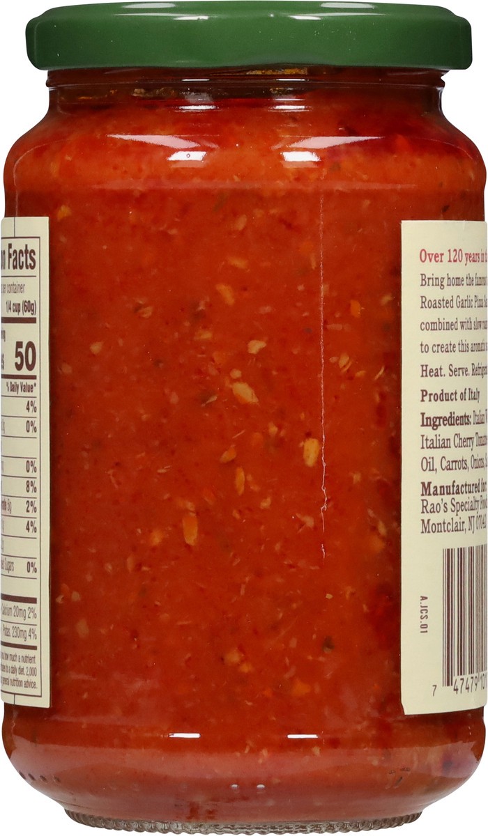 slide 2 of 13, Rao's Homemade Roasted Garlic Pizza Sauce - 12.3 oz, 12.3 oz