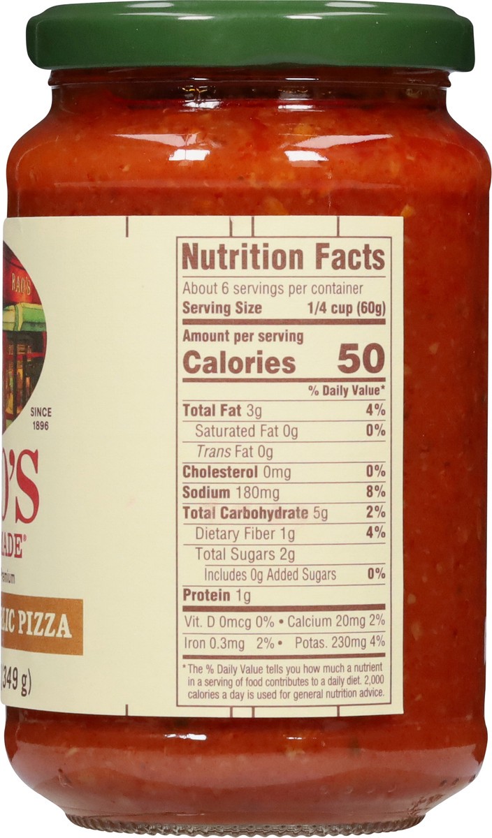 slide 5 of 13, Rao's Homemade Roasted Garlic Pizza Sauce - 12.3 oz, 12.3 oz