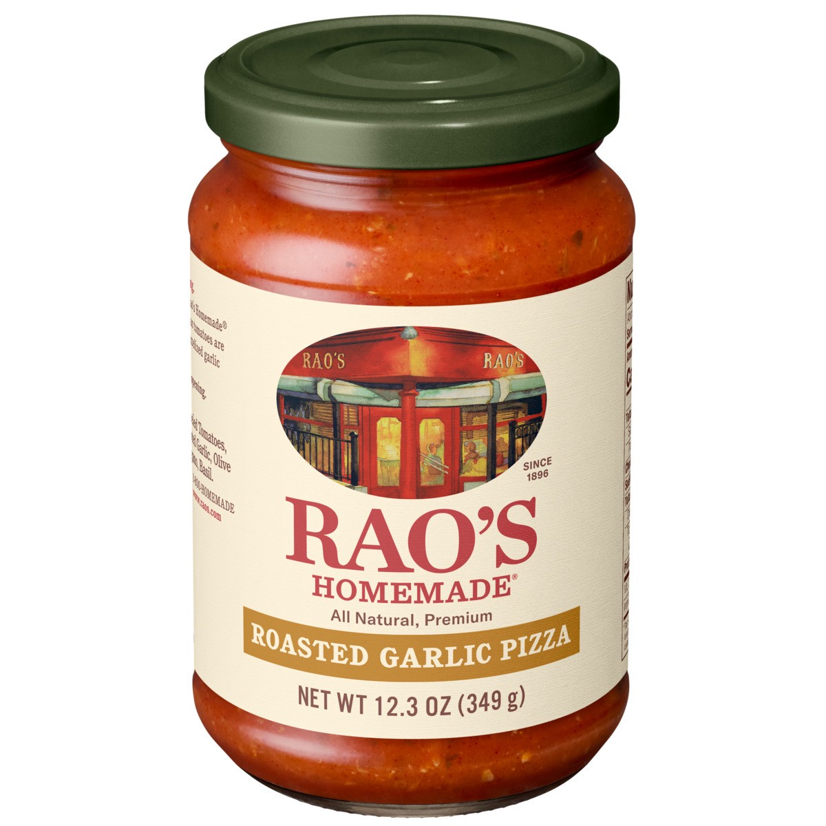 slide 1 of 13, Rao's Homemade Roasted Garlic Pizza Sauce - 12.3 oz, 12.3 oz