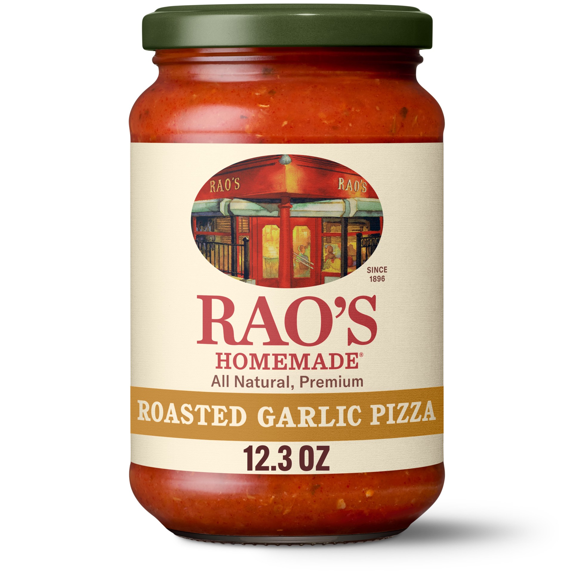 slide 1 of 13, Rao's Homemade Roasted Garlic Pizza Sauce - 12.3 oz, 12.3 oz