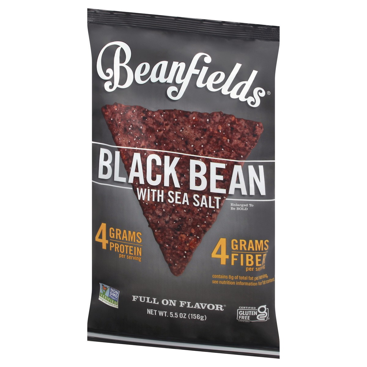 slide 3 of 9, Beanfields Sea Salt Chips Black Bean, 5.5 oz