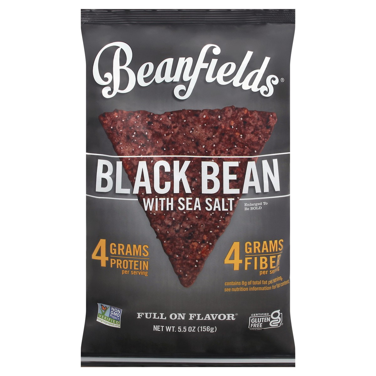 slide 1 of 9, Beanfields Sea Salt Chips Black Bean, 5.5 oz