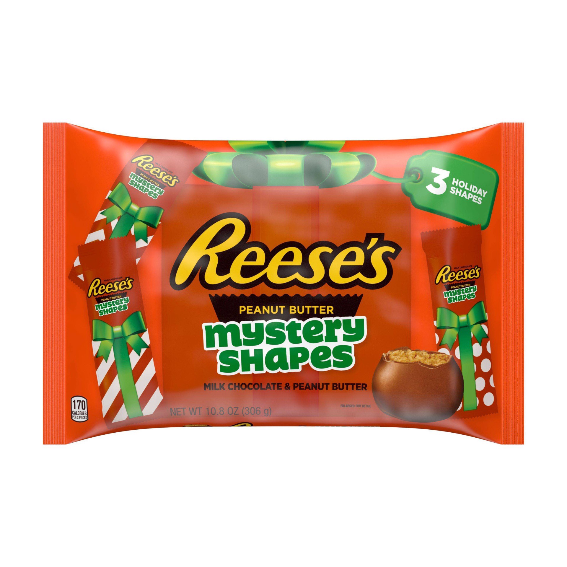 slide 1 of 4, Reese's Peanut Butter Mystery Shapes, 10.8 oz