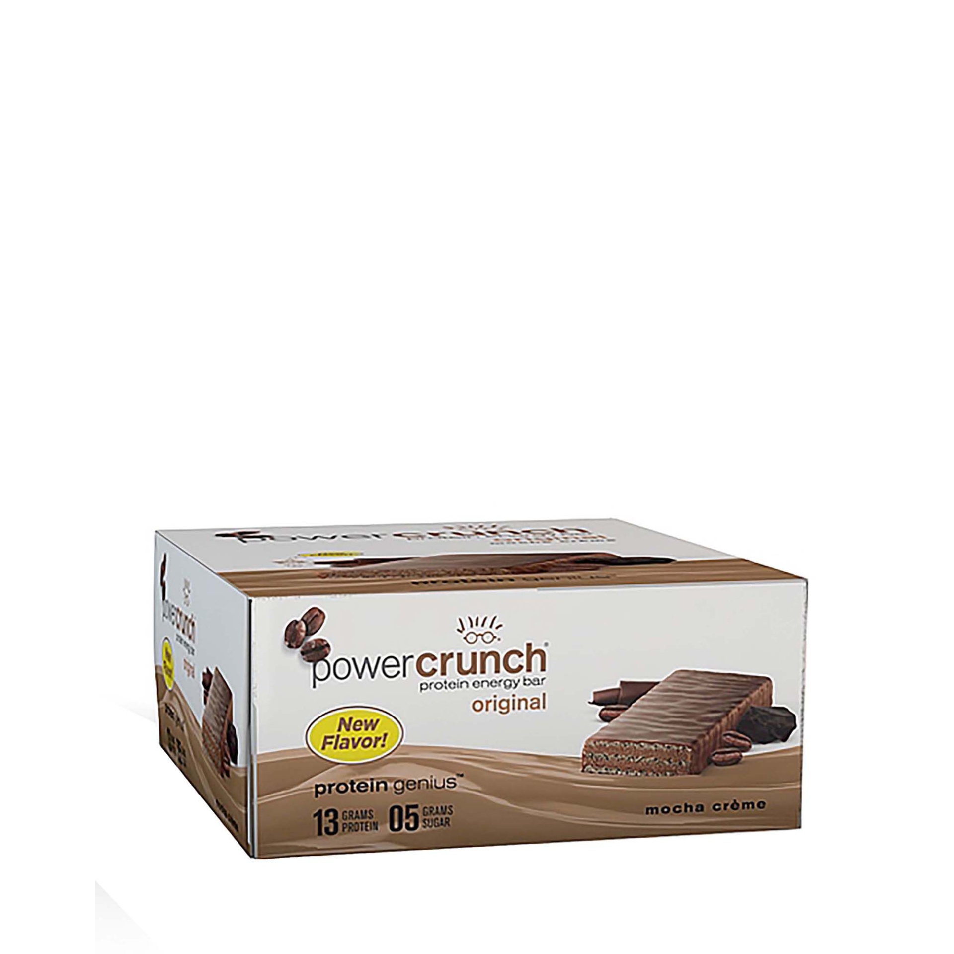 slide 1 of 1, Power Crunch Protein Energy Bar Original - Mocha Creme, 12 ct