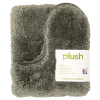 slide 3 of 5, Mohawk Plush Contour Bath Rug, Pewter, 20 in x 24 in