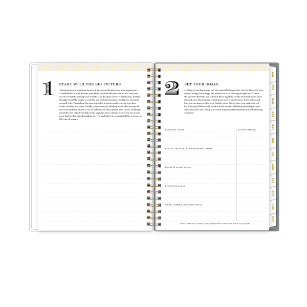 slide 8 of 10, 2025 Day Designer Weekly/Monthly Planning Calendar, 5-7/8"" X 8-5/8"", Stone, January 2025 To December 2025, 1 ct