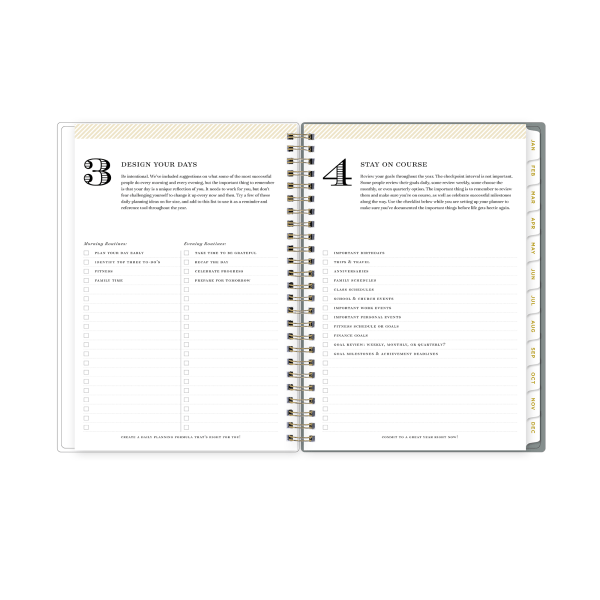 slide 9 of 10, 2025 Day Designer Weekly/Monthly Planning Calendar, 5-7/8"" X 8-5/8"", Stone, January 2025 To December 2025, 1 ct
