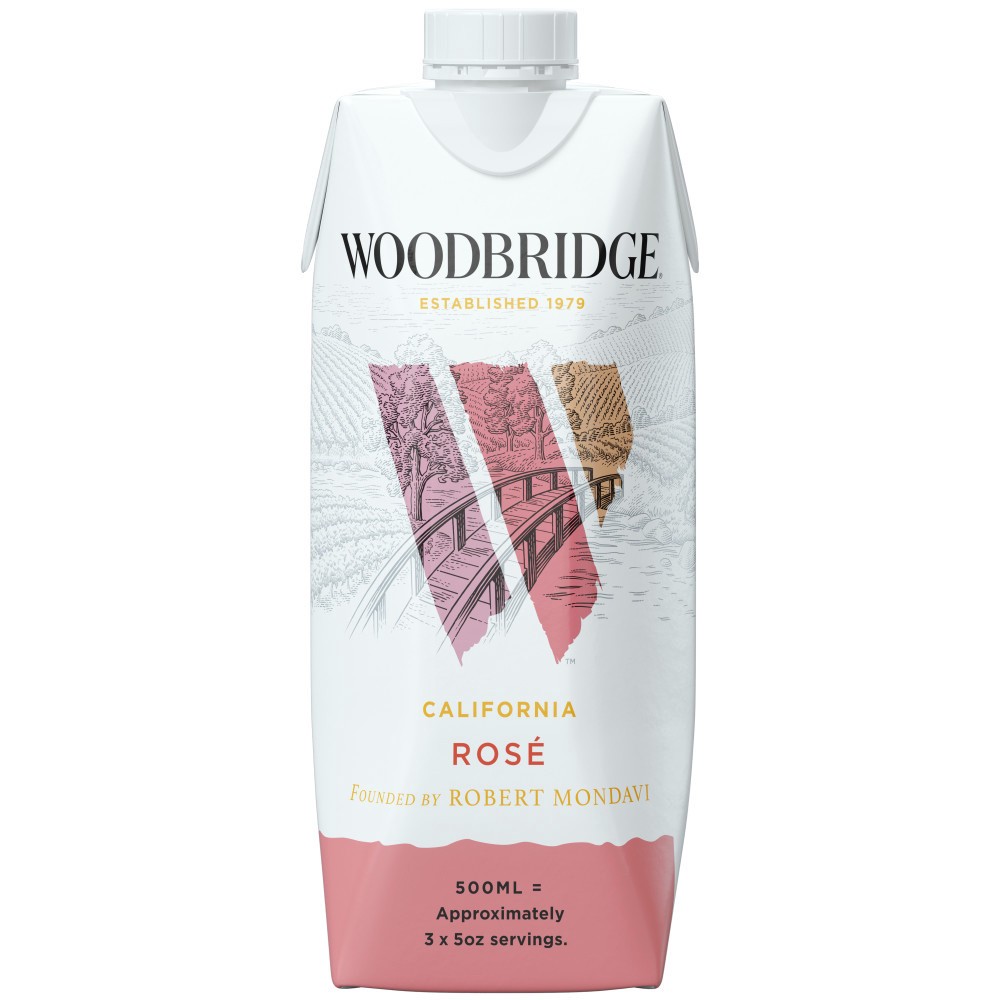 slide 1 of 5, Woodbridge by Robert Mondavi Rose Wine, 500 mL Box, 16.91 fl oz