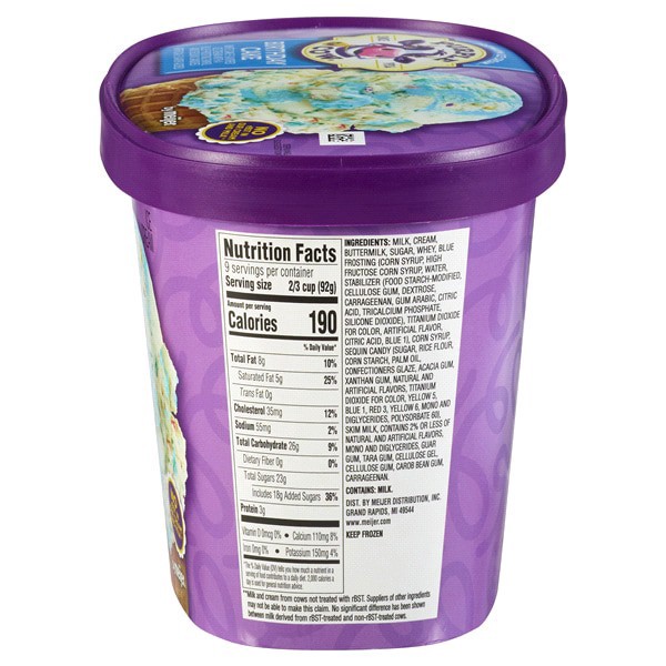 slide 3 of 9, Purple Cow Birthday Cake Ice Cream, 1.5 qt