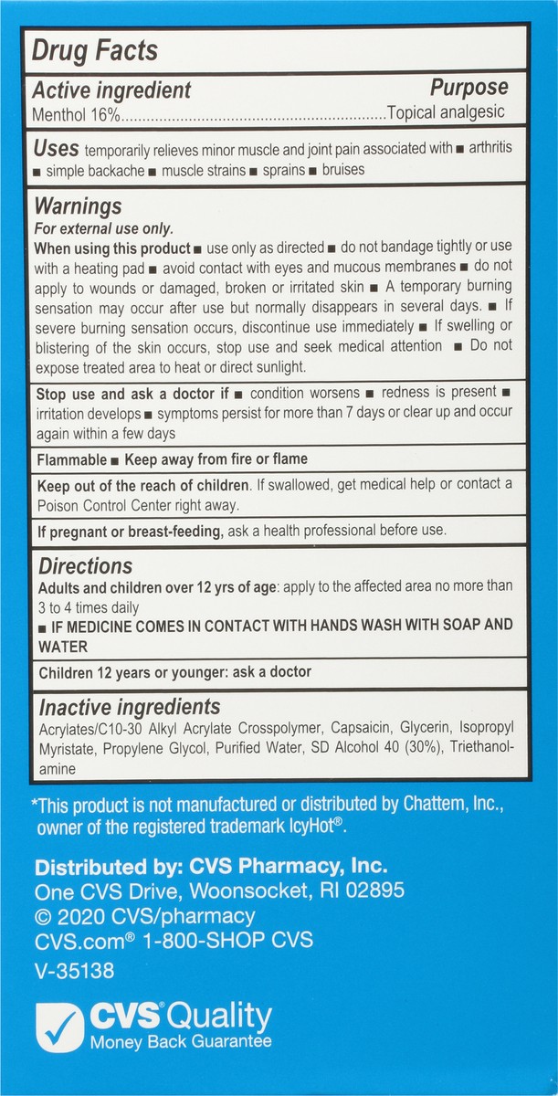 slide 3 of 9, CVS Health Hot Cold Roll On, 2.5 Oz, 2.5 oz