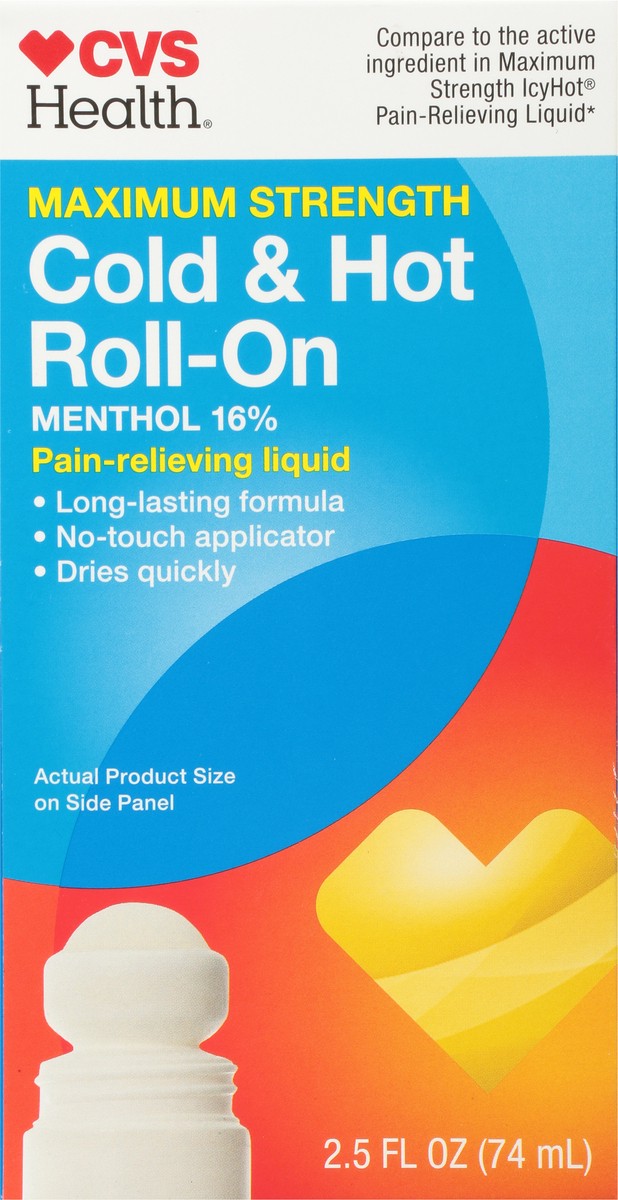 slide 7 of 9, CVS Health Hot Cold Roll On, 2.5 Oz, 2.5 oz