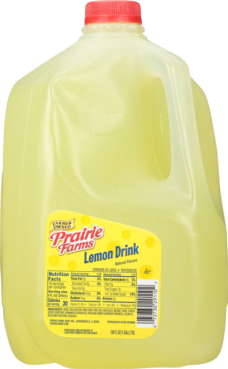 slide 5 of 13, Prairie Farms Lemon Drink - 128 oz, 128 oz