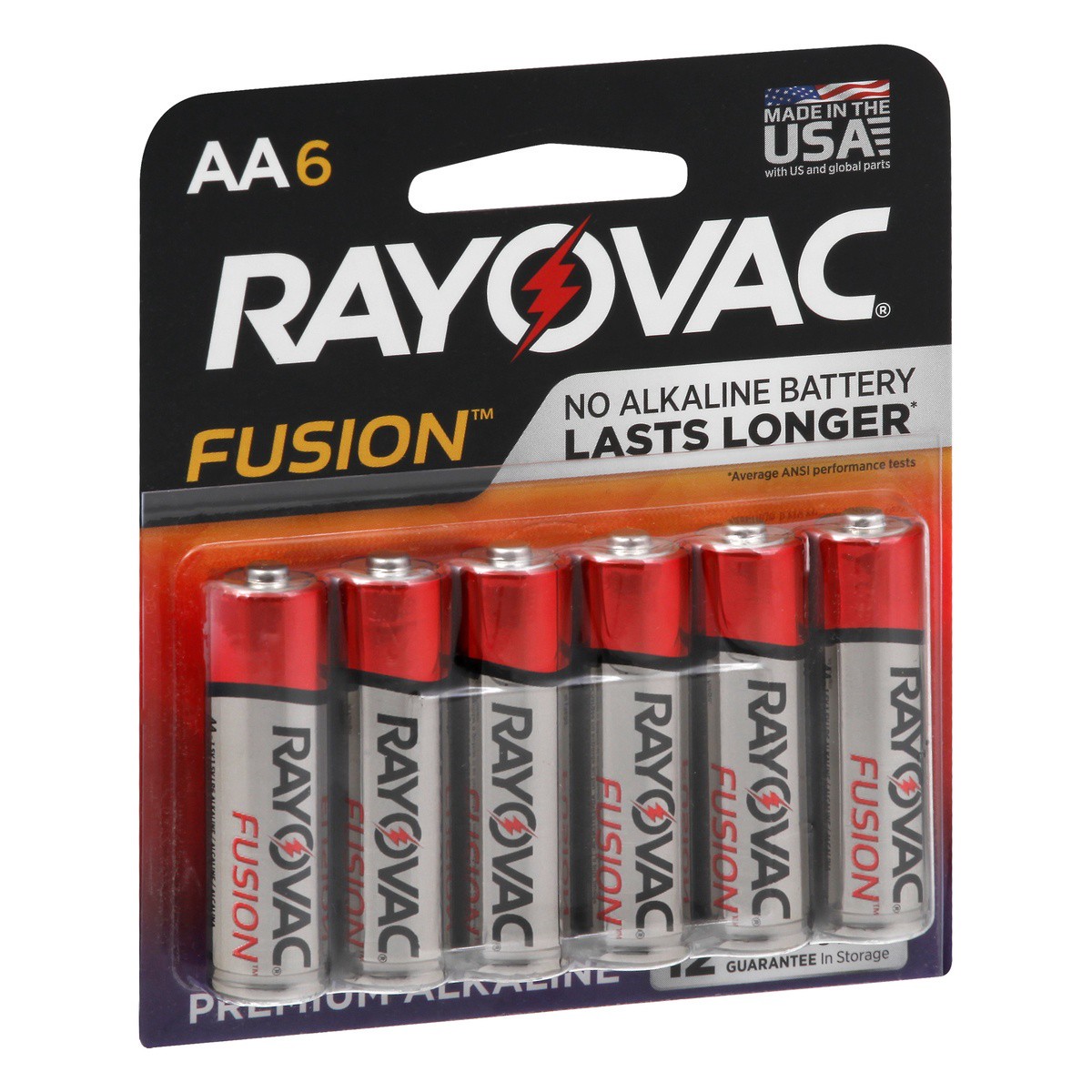 slide 4 of 9, Rayovac Fusion AA Batteries (6 Pack), Double A Alkaline Batteries, 6 ct