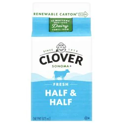 Clover Sonoma Half & Half 1 pt