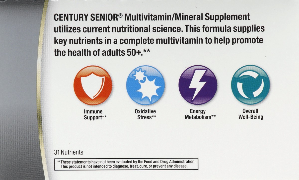 slide 5 of 6, TopCare Century Complete Adults 50+ Multivitamin, 125 ct