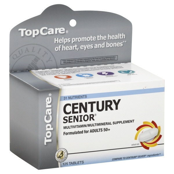 slide 1 of 6, TopCare Century Complete Adults 50+ Multivitamin, 125 ct