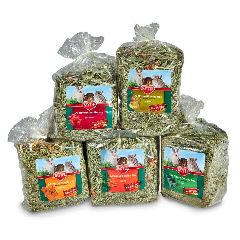 slide 1 of 1, Kaytee All Natural Timothy Hay Plus Variety Pack for Rabbits & Small Animals, 50 oz