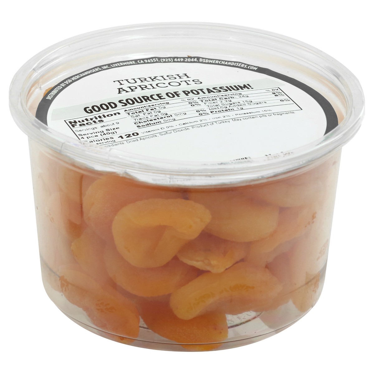 slide 3 of 9, DSD Merchandisers Turkish Apricots 14 oz, per lb