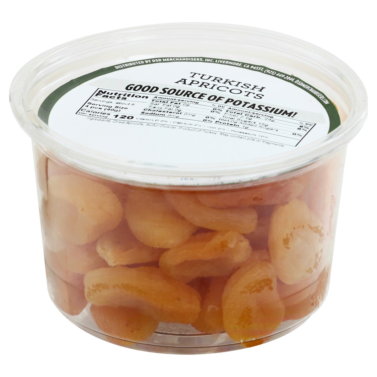 slide 7 of 9, DSD Merchandisers Turkish Apricots 14 oz, per lb